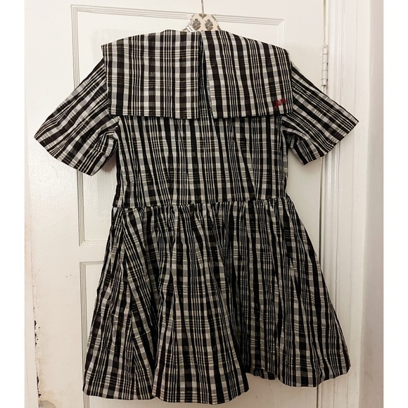 Damson Madder - Miley Mini Dress - Yellow/Black Check - Picture 4 of 5